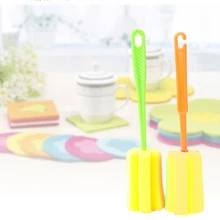 1 шт. прочный стакан бутылка мягкий инструмент для очистки губки щеточка для очищения с длинной ручкой цвет случайный