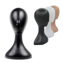 Female Plastic Mannequin Manikin Head Model Hat Glasses Display Mannequin Head Model Hat Wig Display Stand Rack