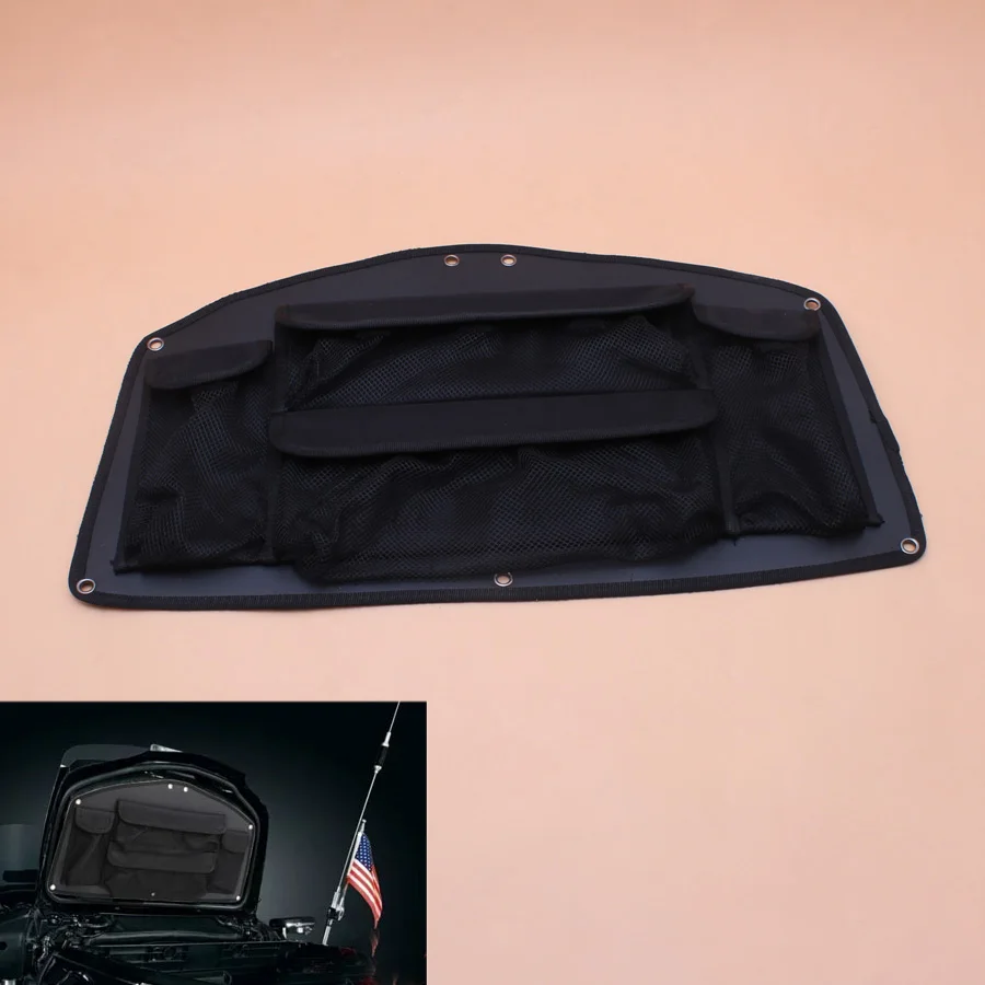 

Motorcycle Black Trunk Lid Organizer Tool Rear Bag Case For Honda GoldWing GL1800 Models 2001-2017 16 15 14 13 12 11 10 09 New