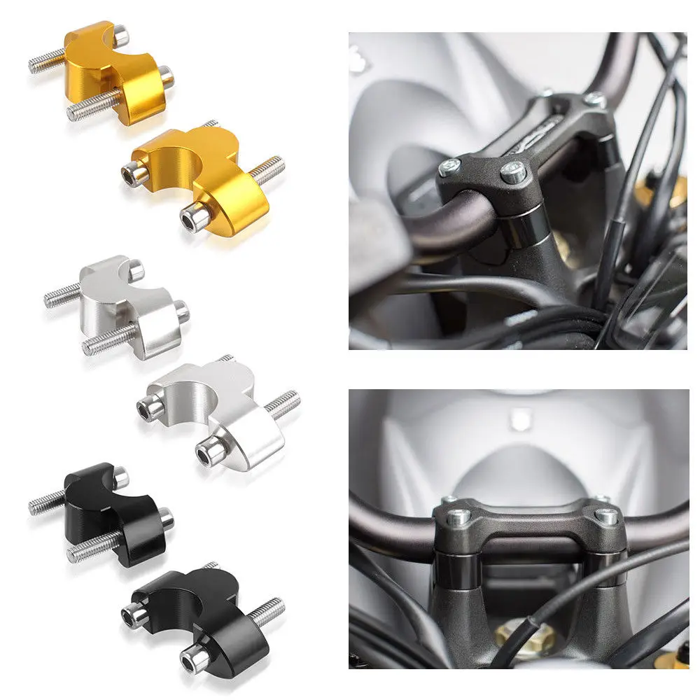 CNC Aluminum Motorcycle Bar Clamps Raiser Handlebar Handle Bar Risers 20mm up for Suzuki GSXS1000 GSX-S1000F 2015 2016 2017 2018 CNC Aluminum Motorcycle Bar Clamps Raiser Handlebar Handle Bar Risers 20mm up for Suzuki GSXS1000 GSX-S1000F 2015 2016 2017 2018