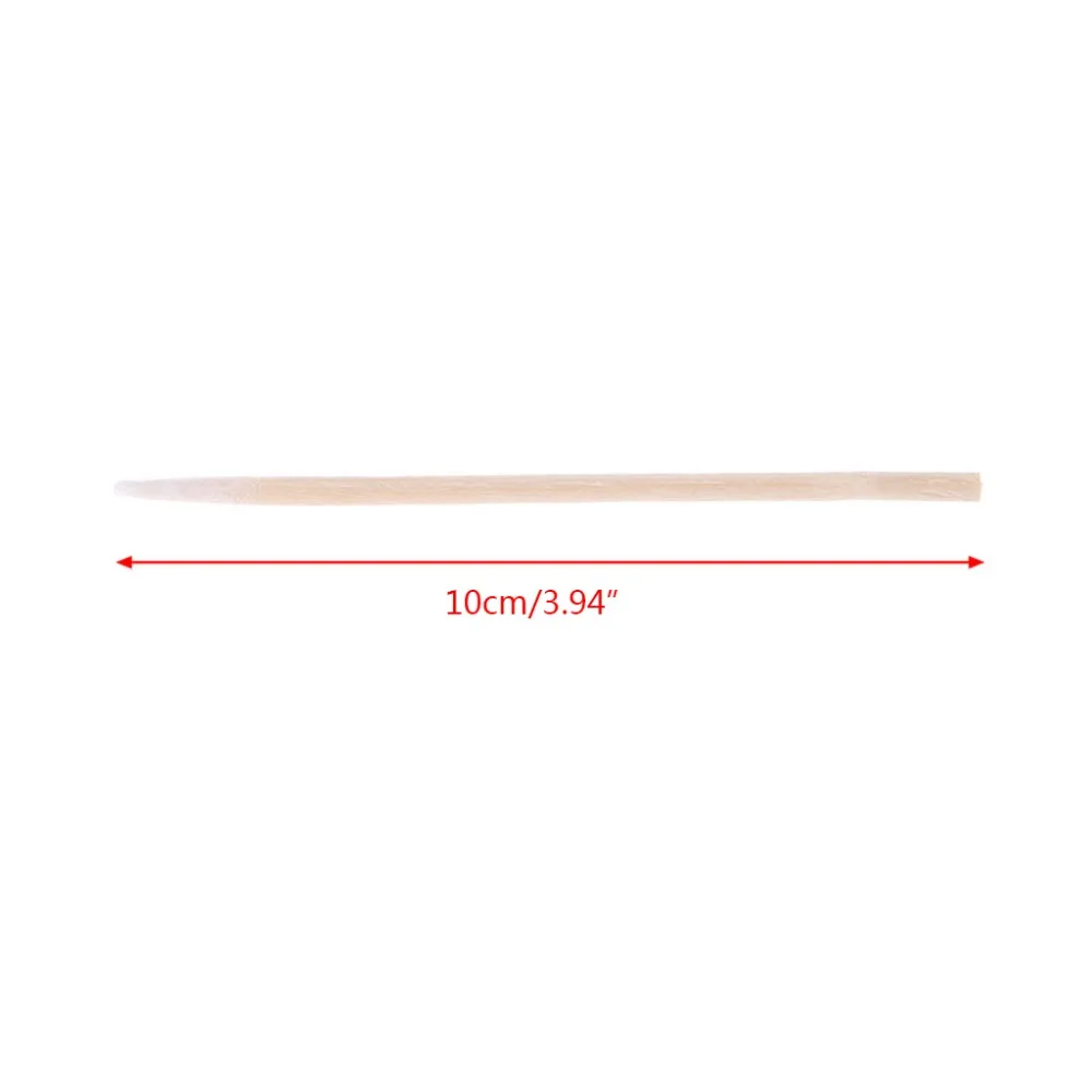 100 шт. Короткие мини ватные палочки Аппликатор Q-tip деревянная ручка прочный новый