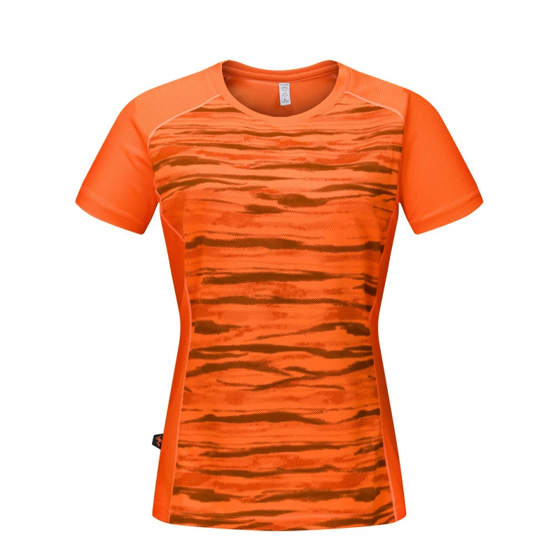 New Summer Woman Camo Leisure Sport Camping T shirt Outdoor Running