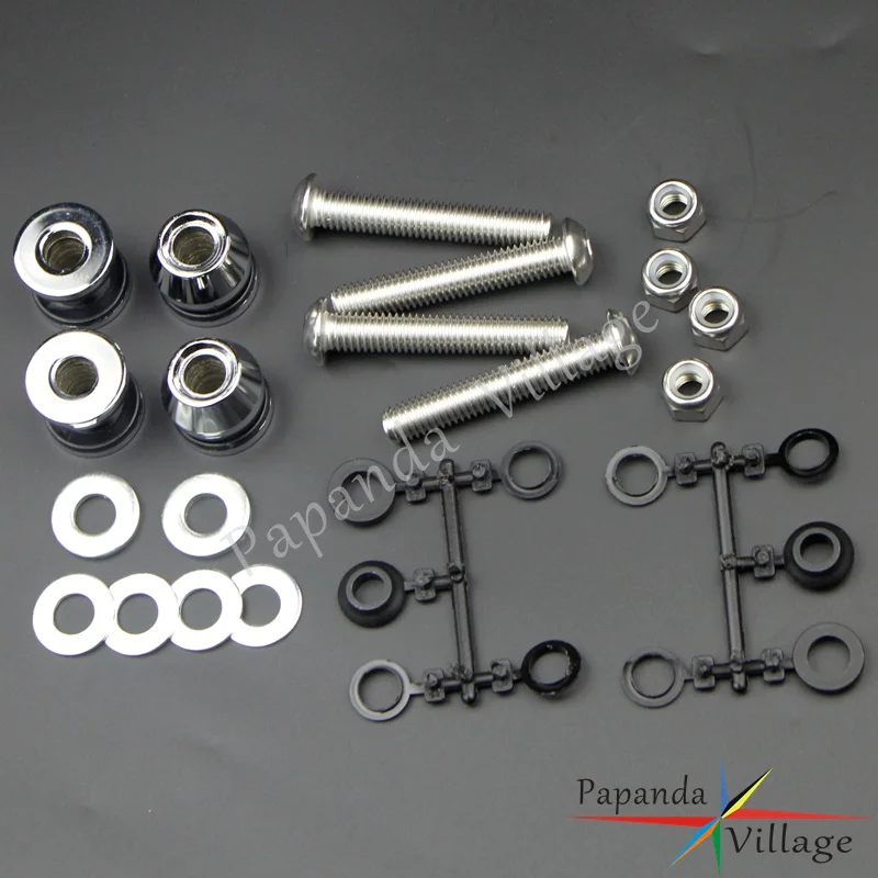 

Chrome Motorcycles Sissy Bar Mounting Docking Hardware Kit for Harley Dyna FXDWG 06-08 Dyna FXDF 08-17 Softail FLSTF 00-02