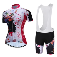 TELEYI, высокое качество, для женщин, MTB, велосипед, быстросохнущие, Джерси, шорты, 9D, с подкладкой, летняя спортивная рубашка, топы, одежда для велоспорта, Ropa Ciclismo