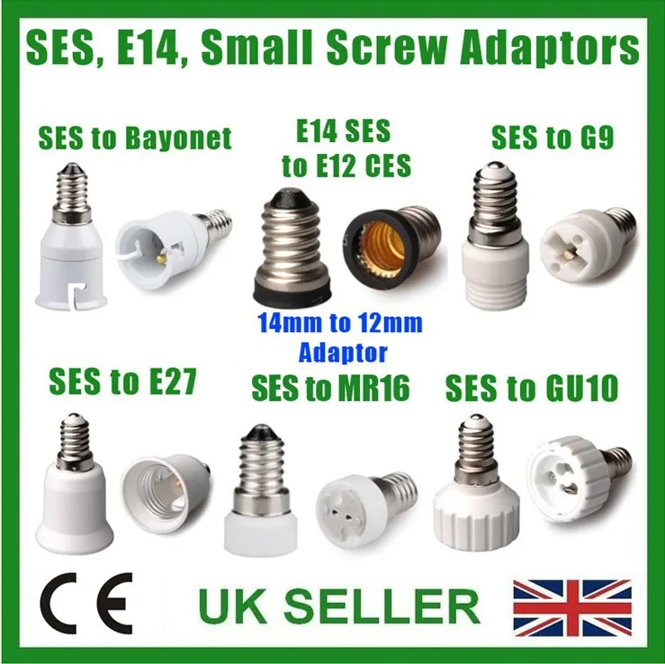 Адаптер для лампы BC B22 ES E27 E14 SES B15d SBC E40 GES GU10 G9 MR16 G24 E26|light adaptor|e27 e14b22 e27 |