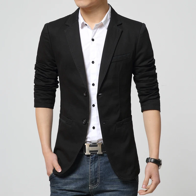 2015 New Arrival Slim Fit Blazer Men Long Sleeve Casual Jacket Designs
