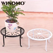 Metal Plant Stand And Get Free Shipping On Aliexpress Winomo 24x24x13cm Indoor Outdoor Plant Stand Metal Flowerpot Round Iron Pot Holder China