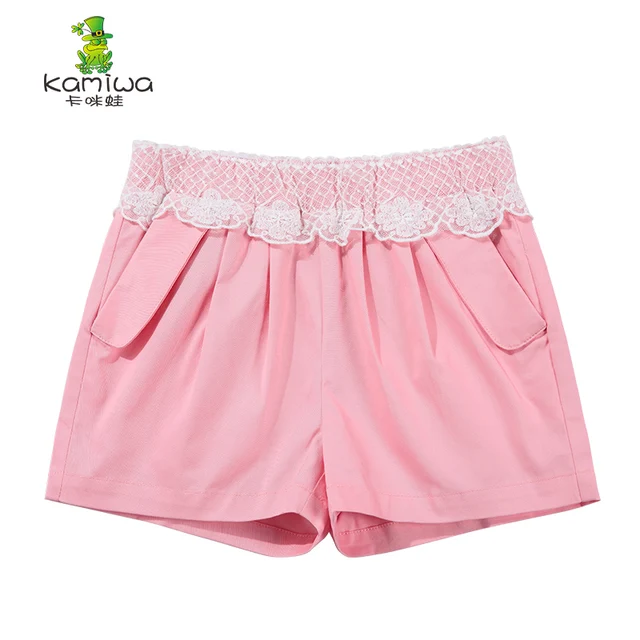 Buy denim shorts Kids Girl Baby Child White Pink