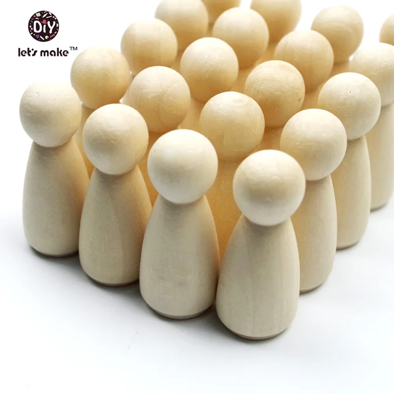 Let's make 20 Grandma Peg Dolls (2.1'')Solid Hardwood Natural Unfinished High Quality Turnings-Ready for Paint or Stain | Мать и