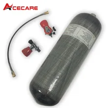 AC109101 9L CE углеродное волокно баллон для Акваланга 30Mpa 4500Psi бак цилиндр высокого давления для подводного плавания быстроразъемными муфтами погружения бак