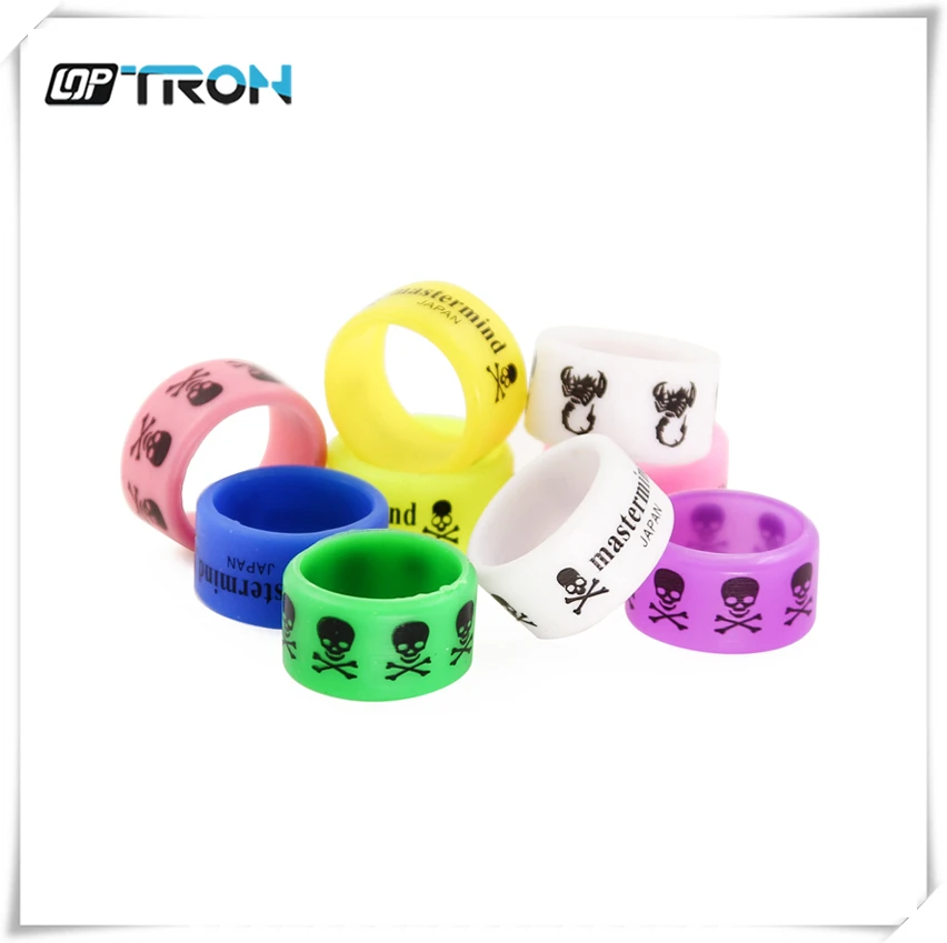 30PCS Silicone rubber band vape ring for mechanical mods decorative