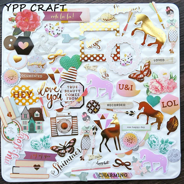YPP CRAFT 70 шт. цветная карточка для скрапбукинга Happy planner/Card Making/journing Project сделай