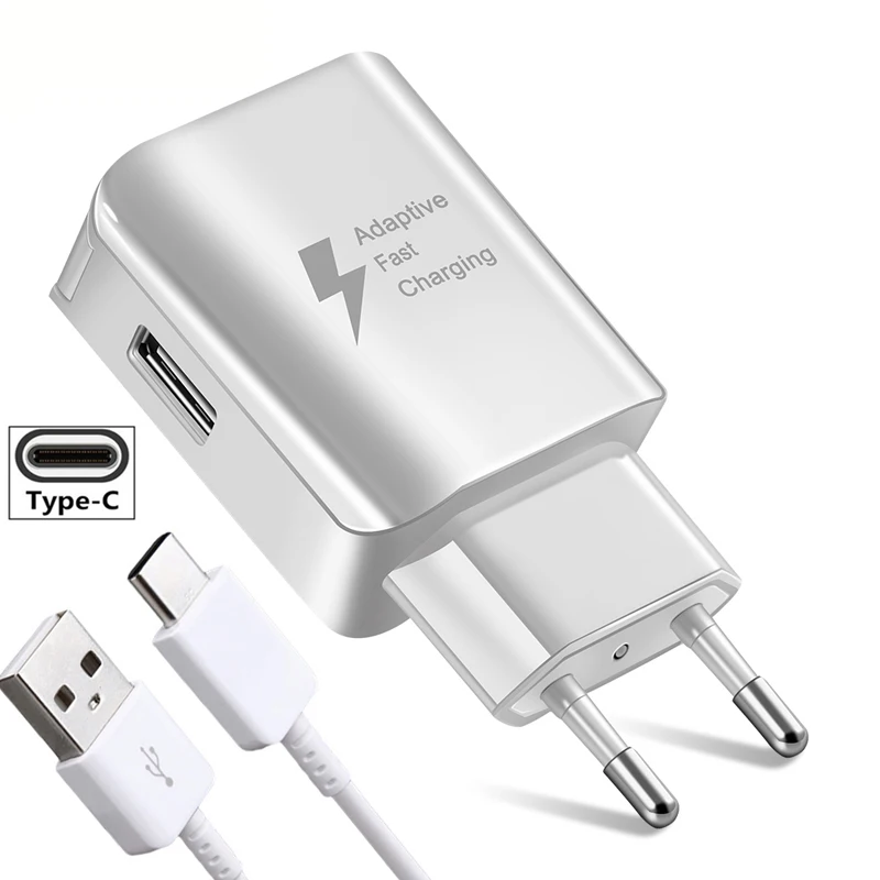 

Fast Charger Mobile Phone Charger Plug Travel Wall Charger Adapter For Huawei P30 P20 Samsung S10 S9 S8 Plus Type C Data Cable