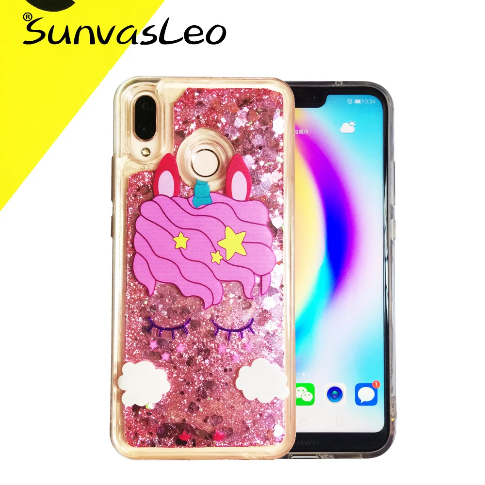 

Pink Unicone Cases For Huawei Mate 10 Lite / P20 Lite / Redmi 5 Plus 3D Silicone Soft TPU Rubber Back Cover For Samsung Note 8