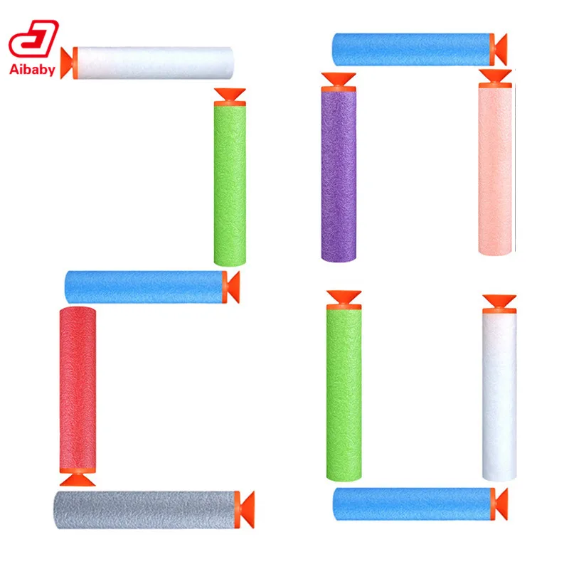 20PCS 7.2*1.3CM Sucker Bullets FOR NERF Bullets Nerf Magazine Refill Darts Toy Gun Foam EVA Suck Up Bullets Boy Gun 20PCS 7.2*1.3CM Sucker Bullets FOR NERF Bullets Nerf Magazine Refill Darts Toy Gun Foam EVA Suck Up Bullets Boy Gun