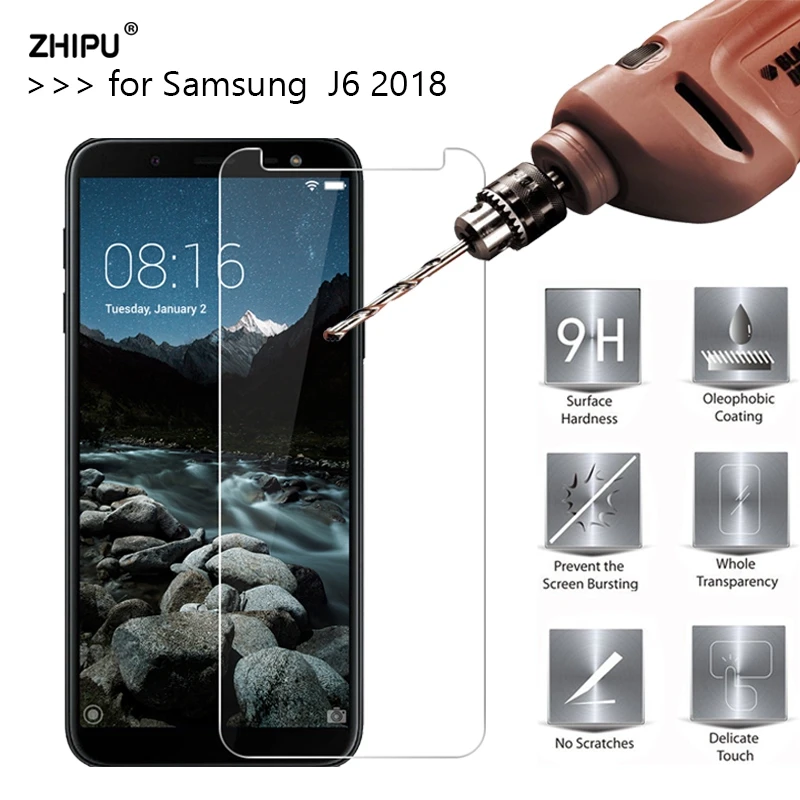 

2.5D 9H Premium Tempered Glass For Samsung Galaxy J6 2018 J600F J600G Screen Protector protective film for Samsung Galaxy J6