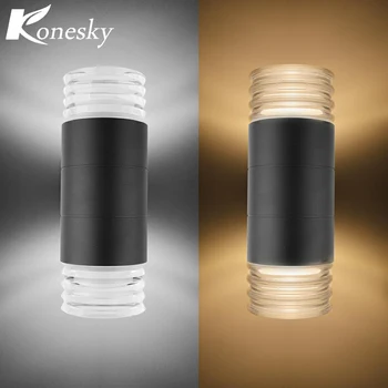 

Up Down Dual-Head Cylinder 20W COB LED Wall Lamp Waterproof Aluminum Living Room Cafe Corridor Indoor Outdoor Decoration