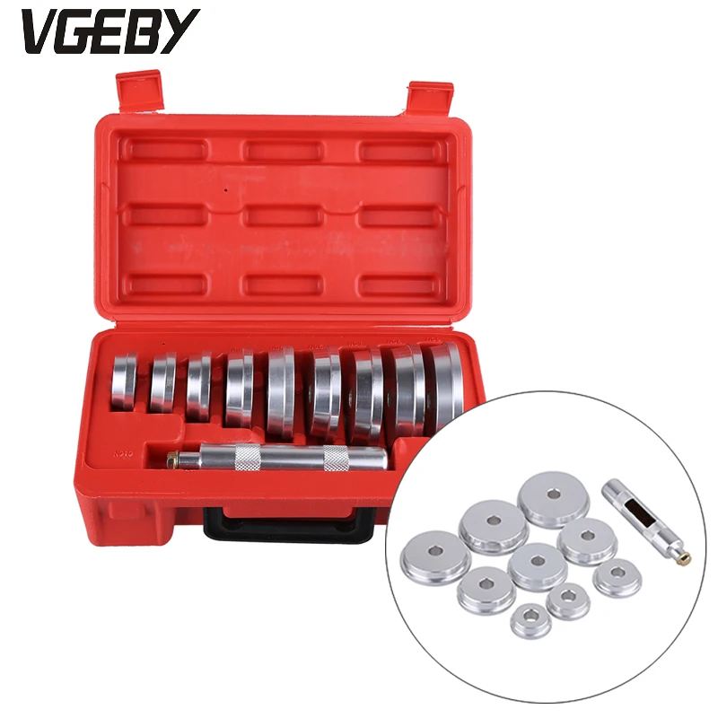 

10Pcs Professional Wheel Bearing Race Seal Driver Wheel Aluminium Bearing Race Seal Driver Set Garage Tool Bushing Housing Rod
