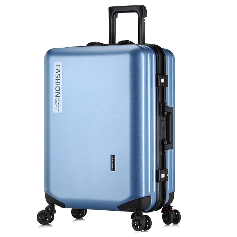 PC trolley case zipper universal wheel Travel luggage fashion business boarding suitcase