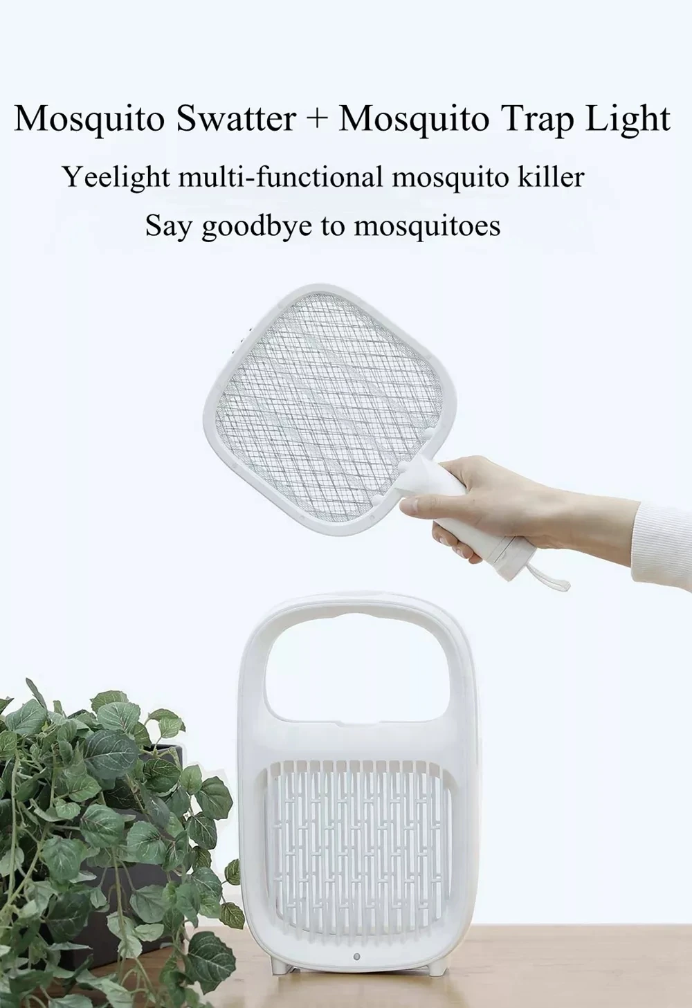 Xiaomi Yeelight Electric Mosquito Swatter Layers Mesh Electric Handheld Mosquito Killer Insect Fly Bug Mosquito Swatter Killer