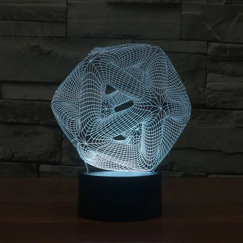 A007 3D Книги по искусству абстракция фигурку модель Стиль светодиодные лампы 7