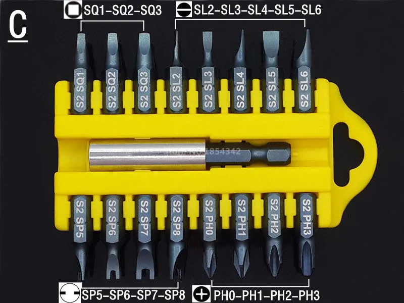 17 шт. Набор бит с шестигранной звездочкой для защиты от вскрытия, магнитный держатель, отвертка, биты, шестигранная звездочка, отвертки с защитой от вскрытия, бит