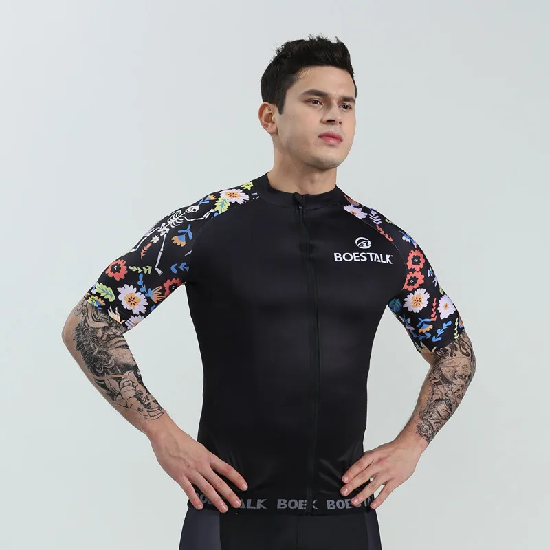 

2019 summer men short sleeve jersey ciclismo BOESTALK high quality cycling shirt quick drying bicycle jersey triathlon ciclismo