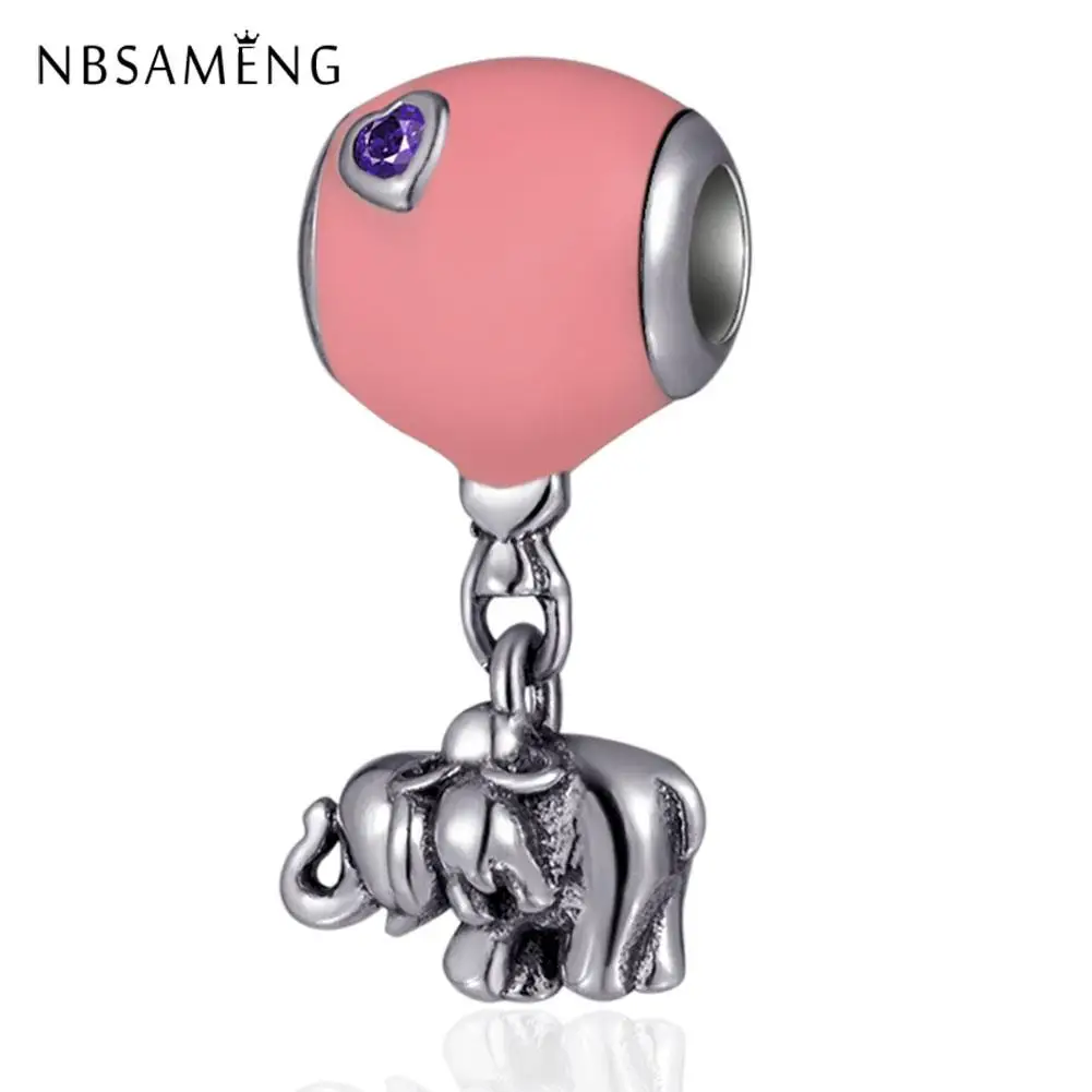

New 100% 925 Sterling Silver Bead Charm Ball Love Heart Elephant Beads Fit Original Pandora Women Bracelet Jewelry DIY Making