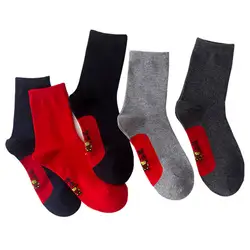 Носки мужские Harajuku летние хлопковые носки Красные Полосатые контрастные Красочные Лоскутные Мультяшные узоры мужские/женские счастливые