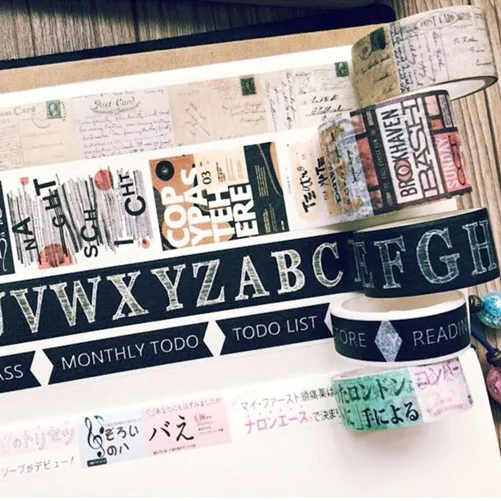 Cute Poster Washi Masking Tape Decorative Masking Tape Collection,Tape for DIY Crafts and Gift Wrapping Office Party Supplies chevron print masking tape