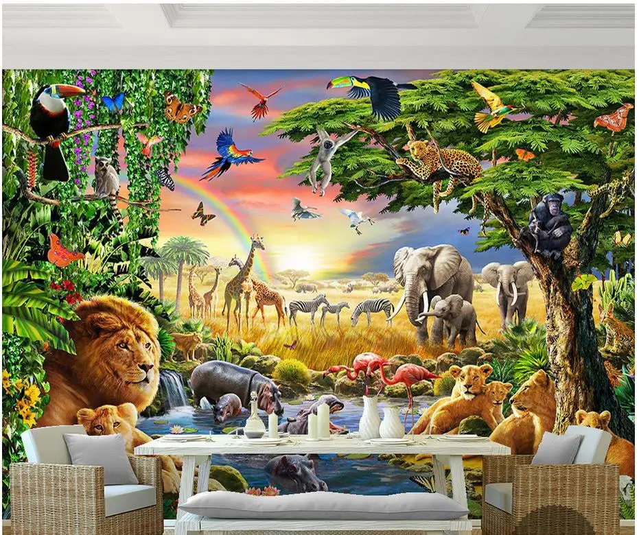 Popular Rainbow Wall Mural-Buy Cheap Rainbow Wall Mural 