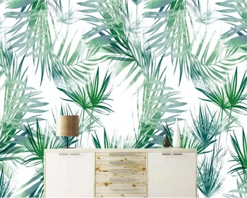 

beibehang wallpaper behang Chinese beautiful banana leaf wall mural bedroom home interior wall wallpaper for walls in rolls