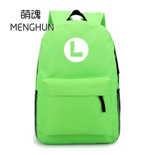 Братья Супер Марио черный рюкзак Марио Луиджи рюкзаки фанаты игры подарок NB063-1