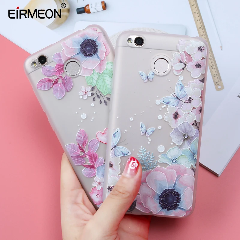Чехол EIRMEON для Xiaomi Redmi 4X 5A S2 6 Pro Note 5 4A 5X Mi A1 6X 8 SE мягкий чехол из ТПУ с цветочным