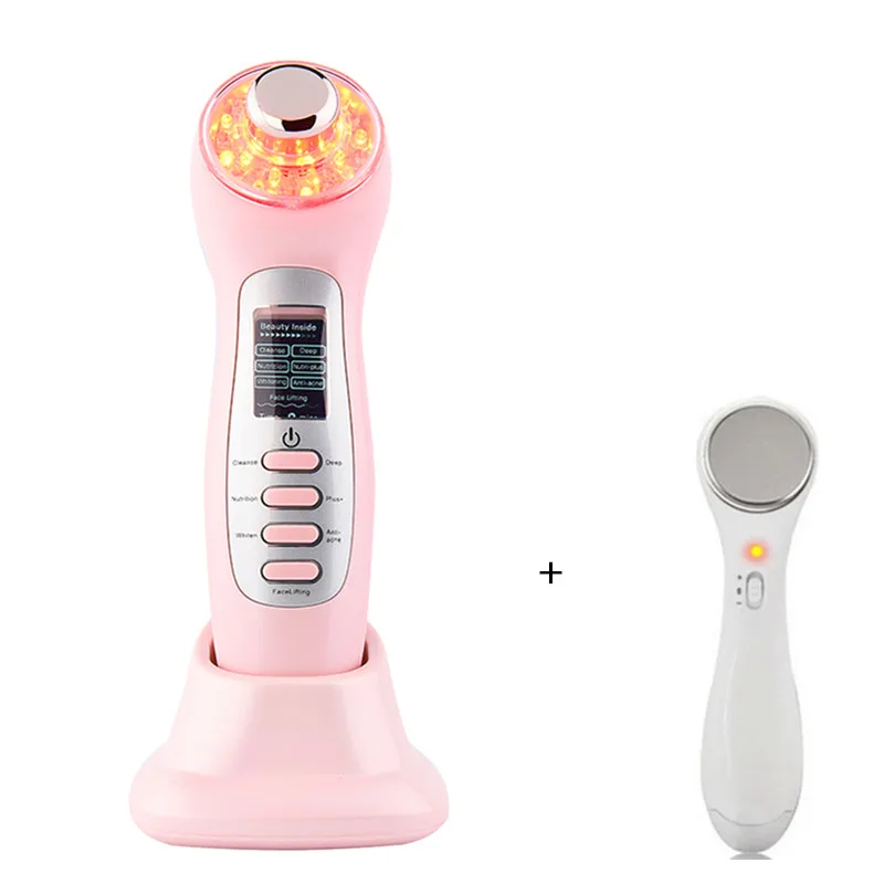 

2018 7 in 1 Ultrasonic Galvanic Photon Skin SPA Deep Pore Clean Pigment Wrinkle Removal Face Lift Skin Tightening Ion with Gift