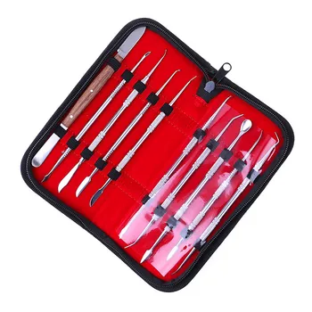 

10 Pcs/ Set Dental Lab Equipment Wax Carving Tools Dentist Instruments Kit New Tool kit