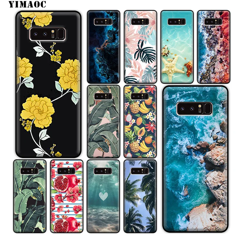 YIMAOC Summer Beach Time Soft Silicone Case for Samsung Galaxy S10 S10e S9 S8 Plus S7 S6 Edge J6 Cover |