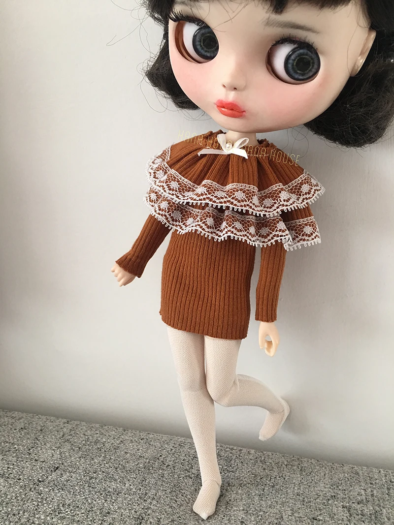 1 шт. платье принцессы милый плащ кружевная облегающая юбка для Blyth Azone s Ob24 1/6