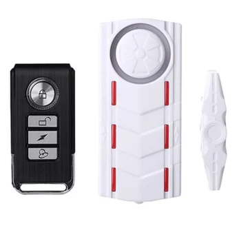 

built-in recharge battery shining+siren alarm door alarm remote control vibration alarm 2 in one vibration+door sensor alarm