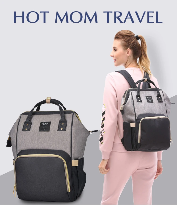 Fashion Diaper Bag Waterproof Travel Mummy Backpack Multifunction Maternity Nappy Bag Large Capacity Baby Stroller Bags For Mom (1)