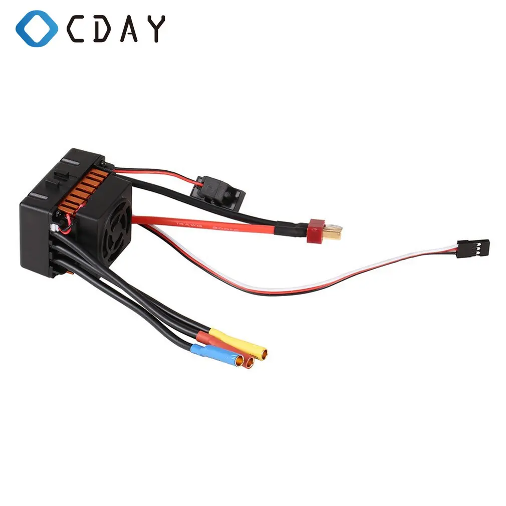 

OCDAY Waterproof 60A Sensorless Brushless Car Electronic Speed Control ESC 2-3S IIpe BEC With 4.0mm Banana Bullet