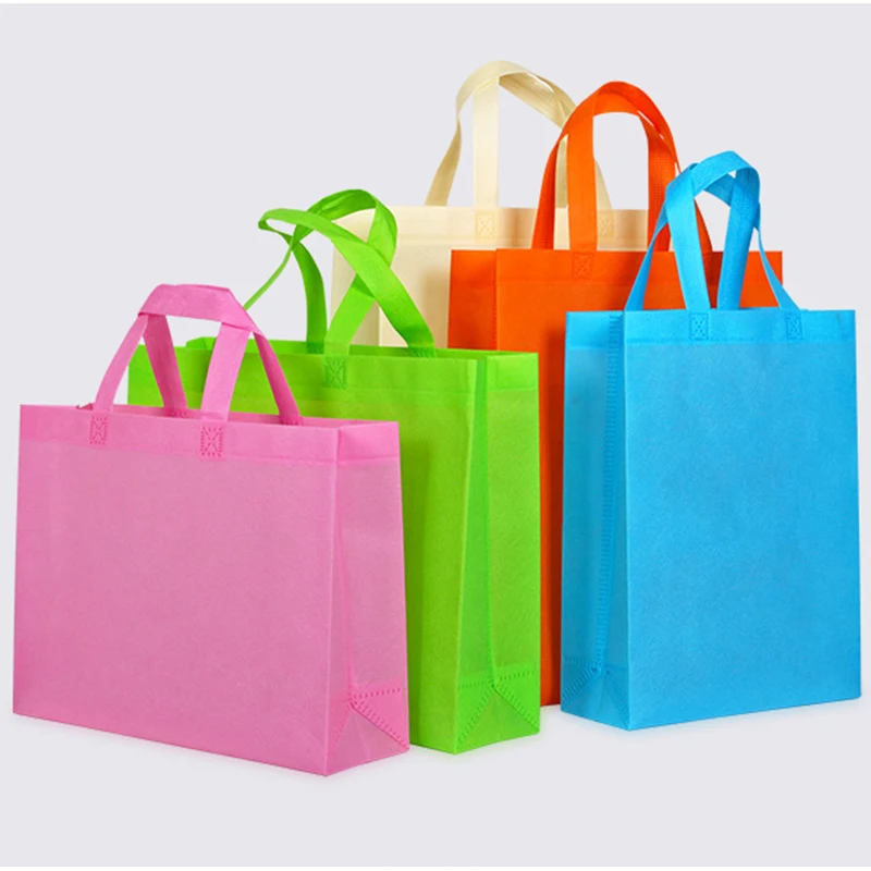 

20 pcs custom printed LOGO Custom Logo Non woven Reusable Shopping Bag bolsas reutilizables al por mayor shopper bag