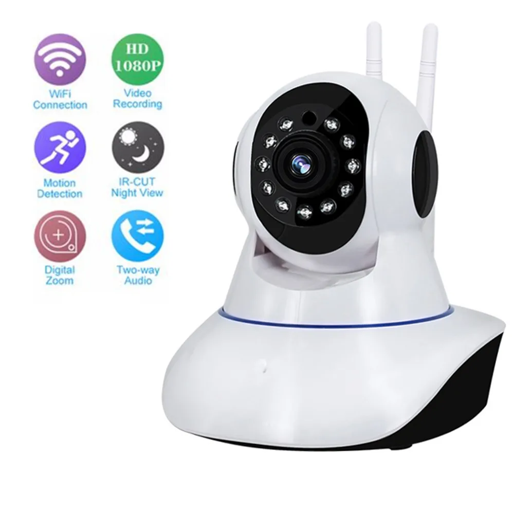 Охранных 720 P 1080 Wi Fi IP Камера аудио запись SD карты памяти P2P HD видеонаблюдения