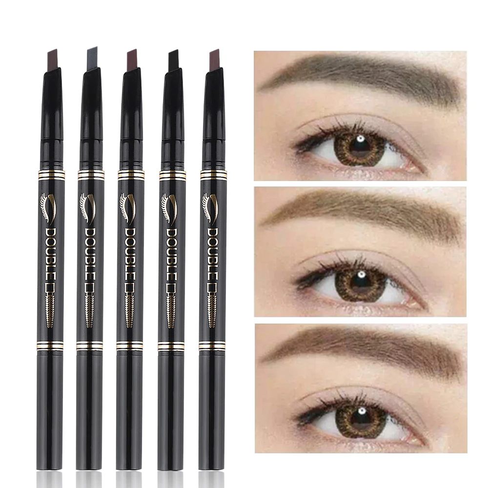 1 Pcs Professional Eyebrow Pencil 24 Hours Long lasting Double headed