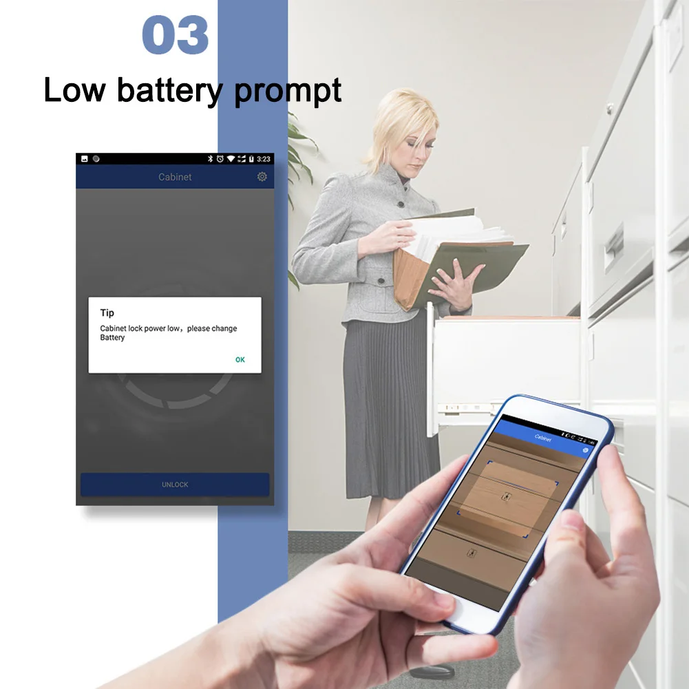 

Electronic Bluetooth Smart Invisible Cabinet Lock Door Drawer Auto Safety Secure Tool XM66