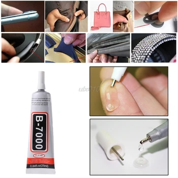 

B7000 Glue 25ml Industrial Strength Super Adhesive Clear Liquid B-7000 Glue Diy Phone Case Crafts Pearls Rhinestones July