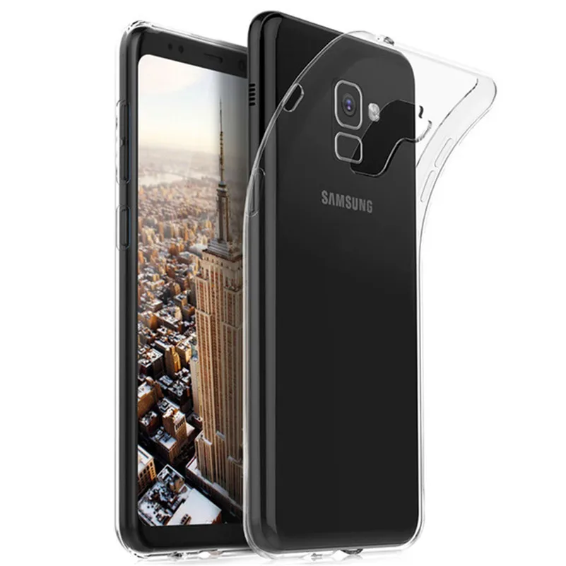 Силиконовый чехол для Samsung Galaxy A8 2018 A530F мягкий Ультратонкий из ТПУ с кристаллами +