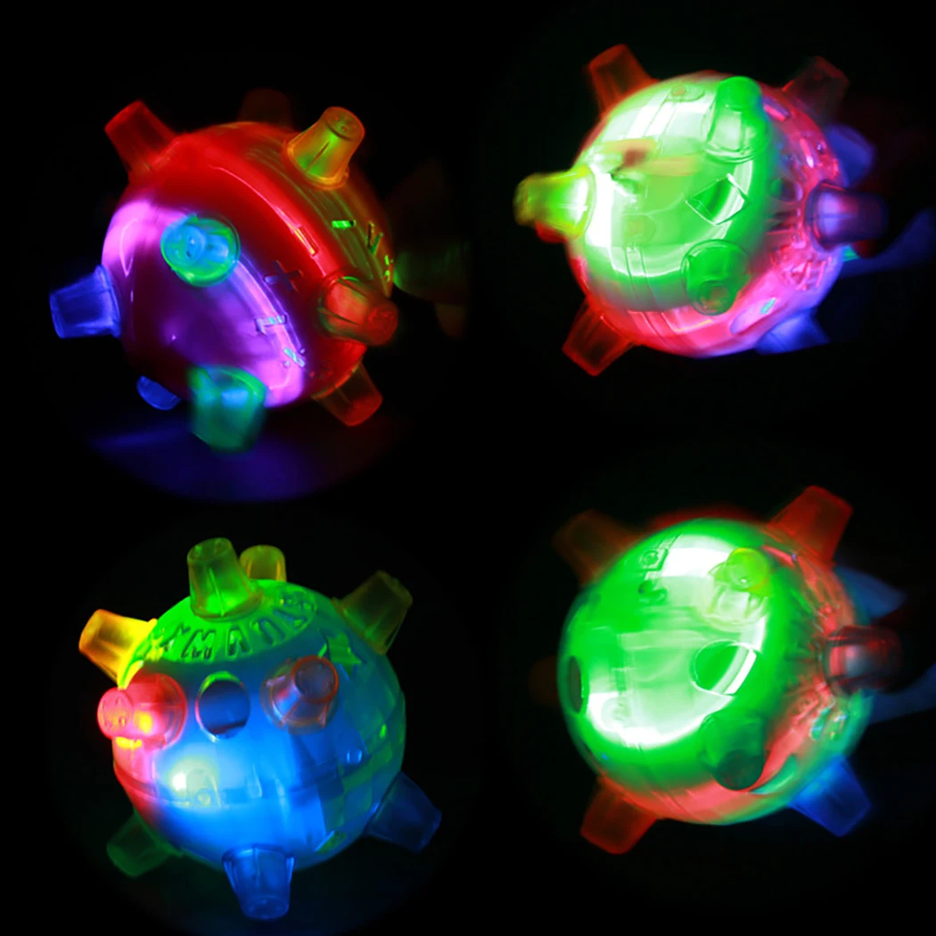2 шт мячик-игрушка для домашних животных музыка креативный мигающий танцующий шар для собак светящиеся Веселые прыгающие шары для домашних собак интерактивные шарики Поставка игрушек для домашних животных