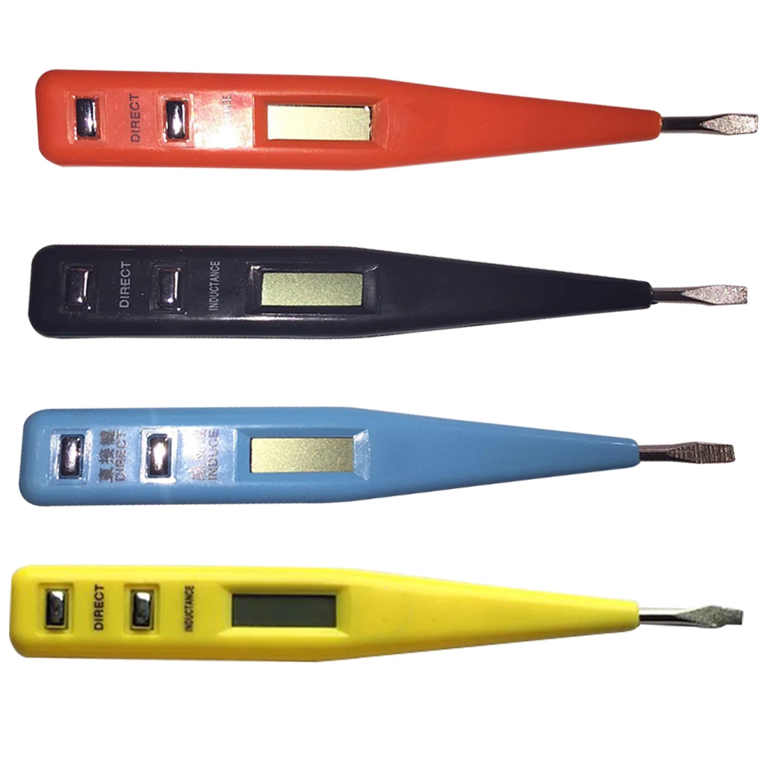 Многофункциональный AC DC 12-250 В цифровой тестовый карандаш мульти-сенсор Электрический ЖК-дисплей детектор напряжения тестовая ручка случайный цвет