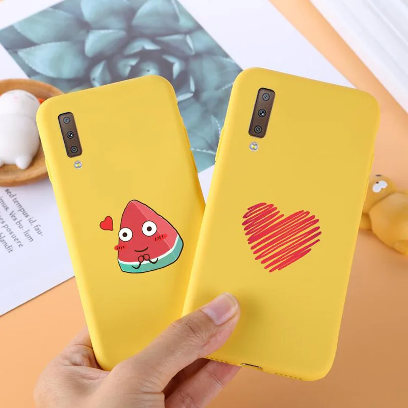 For Samsung Galaxy A7 2018 Case Silicone TPU Cover Phone Case For Samsung A7 A8 A6 Plus J4 J6 J8 2018 S7Edge S8 S9Plus Case Soft